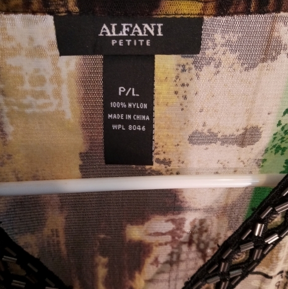 Alfani Sheer Embellished Blouse - Picture 3 of 8